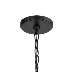 Barrow 12'' Wide 3-Light Chandelier - Matte Black 4