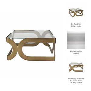 EMMETVIEW GOLD COFFEE TABLE 15 (IN) 9
