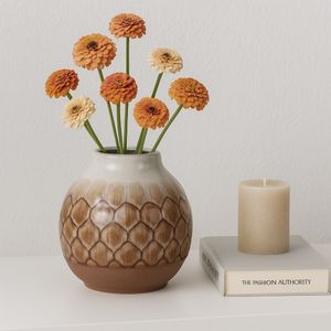 HANKBROOK BROWN VASE 8 (IN) 11