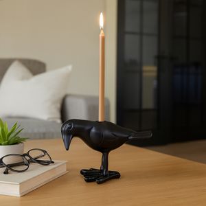 BAXTERCLIFF BLACK CANDLE HOLDER 4 (IN) 11