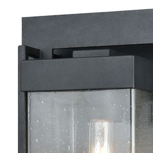 Overton 17'' High 1-Light Outdoor Sconce - Matte Black 2
