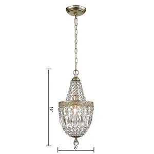 Morley 8'' Wide 1-Light Mini Pendant - Clear 2