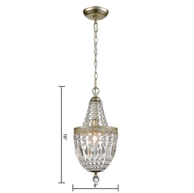 Morley 8″ Wide 1-Light Mini Pendant - Clear