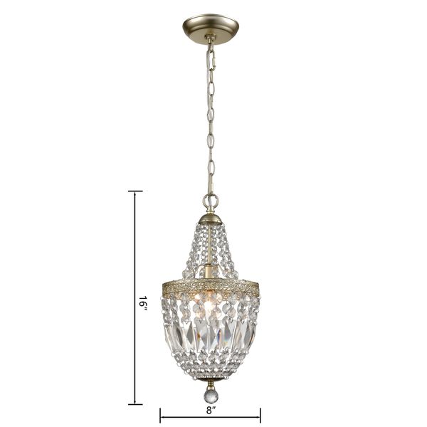 Morley 8'' Wide 1-Light Mini Pendant - Clear