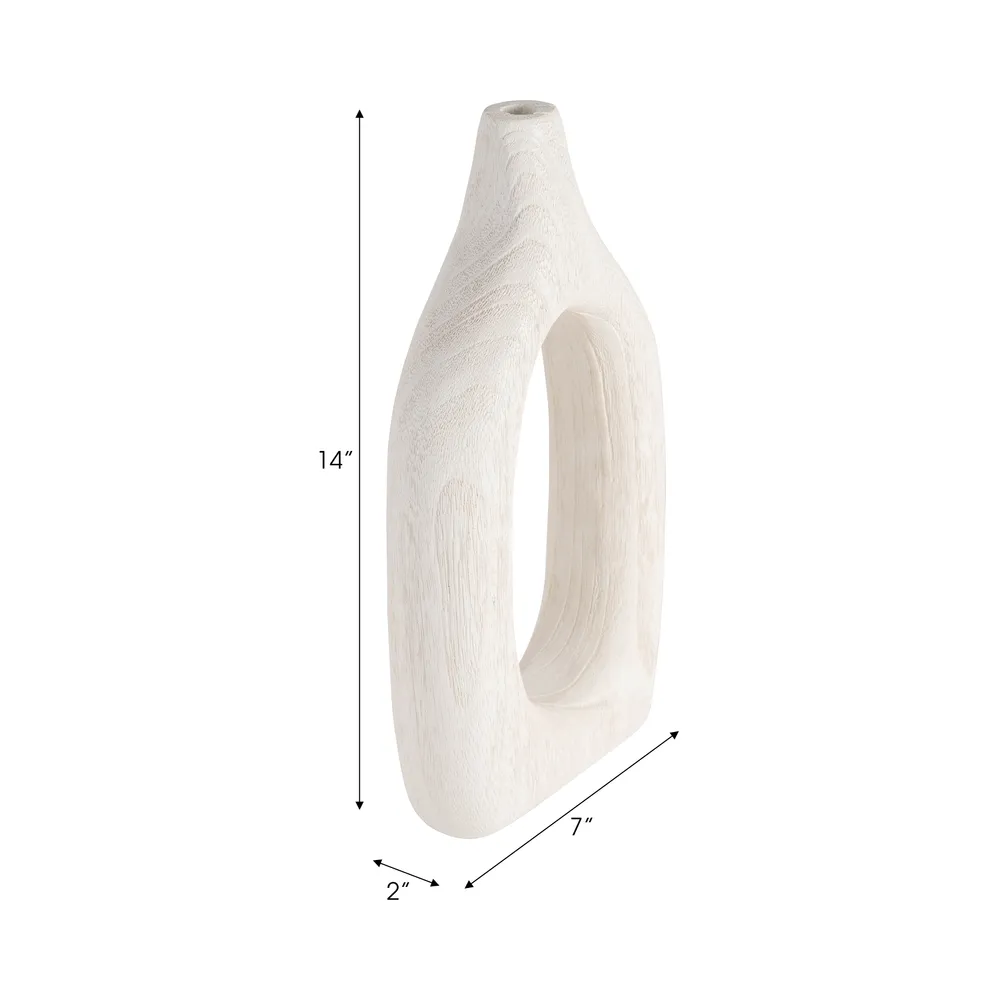 GRAYSONHAM WHITE VASE 14 (IN)