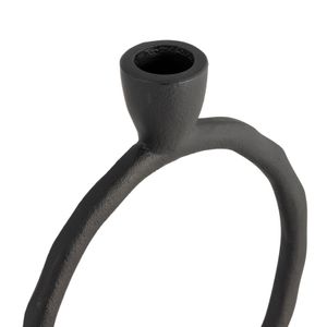 EDMONDMORE BLACK CANDLE HOLDER 8 (IN) 6