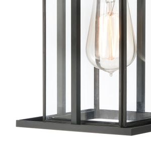 Oak Park 14'' High 1-Light Outdoor Sconce - Matte Black 3