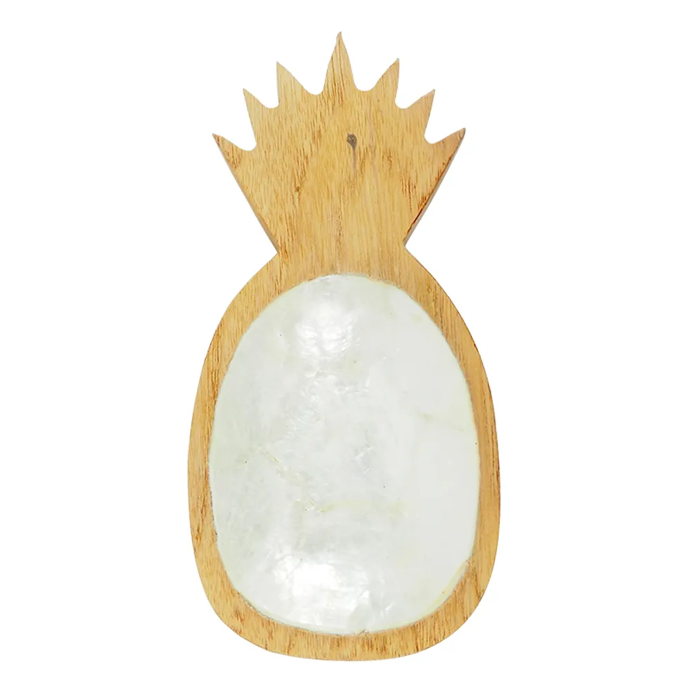 7" CAPIZ PINEAPPLE PLATE