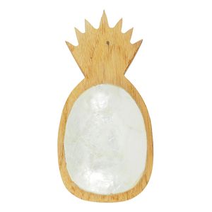 7" CAPIZ PINEAPPLE PLATE 1