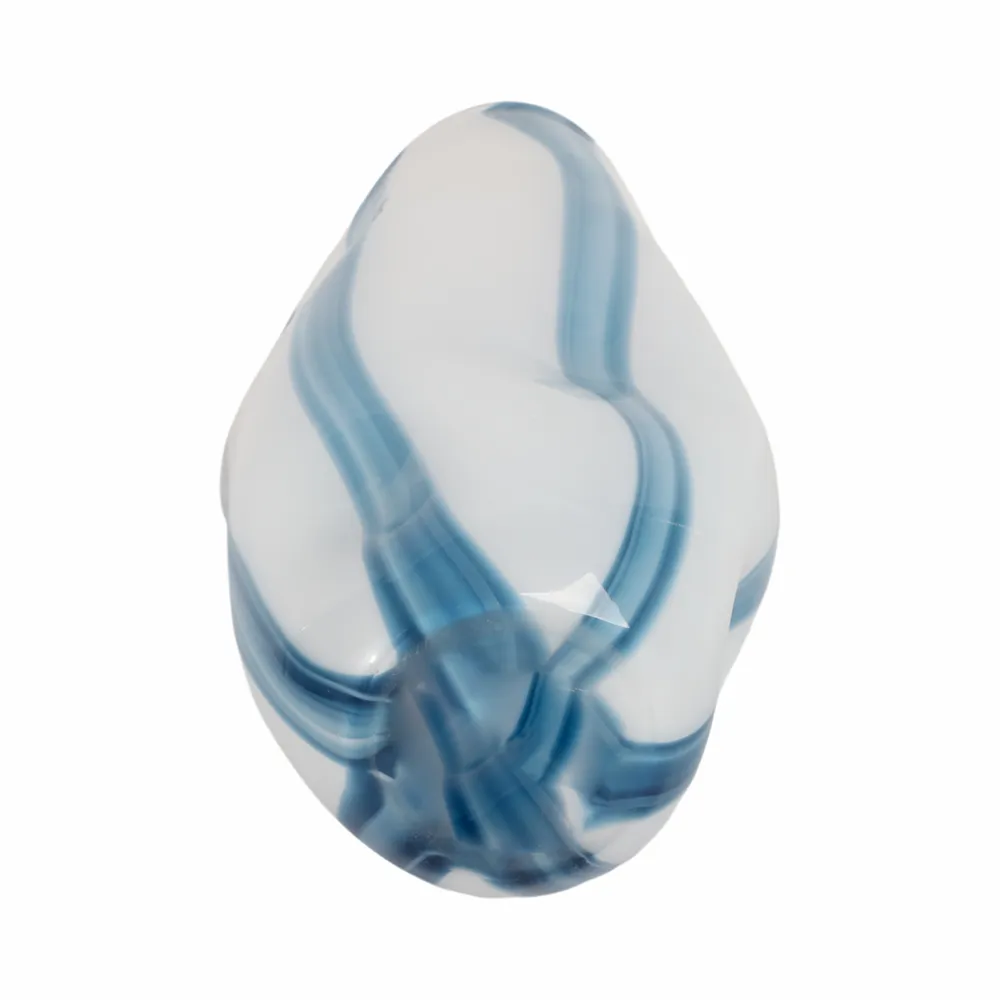 BIRCHBURN BLUE GLASS VASE 14 (IN)