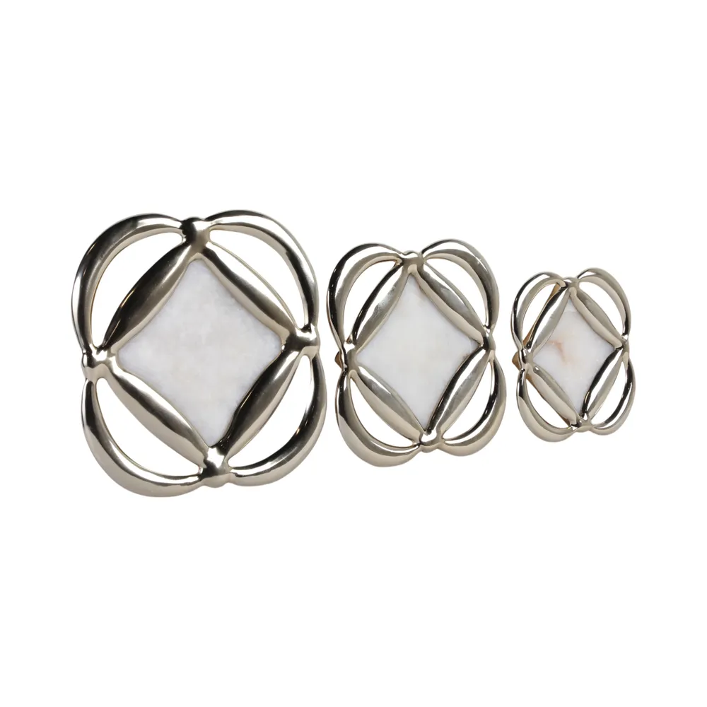 BONDSHAW SET OF 3 GOLD METAL WALL 16 (IN)