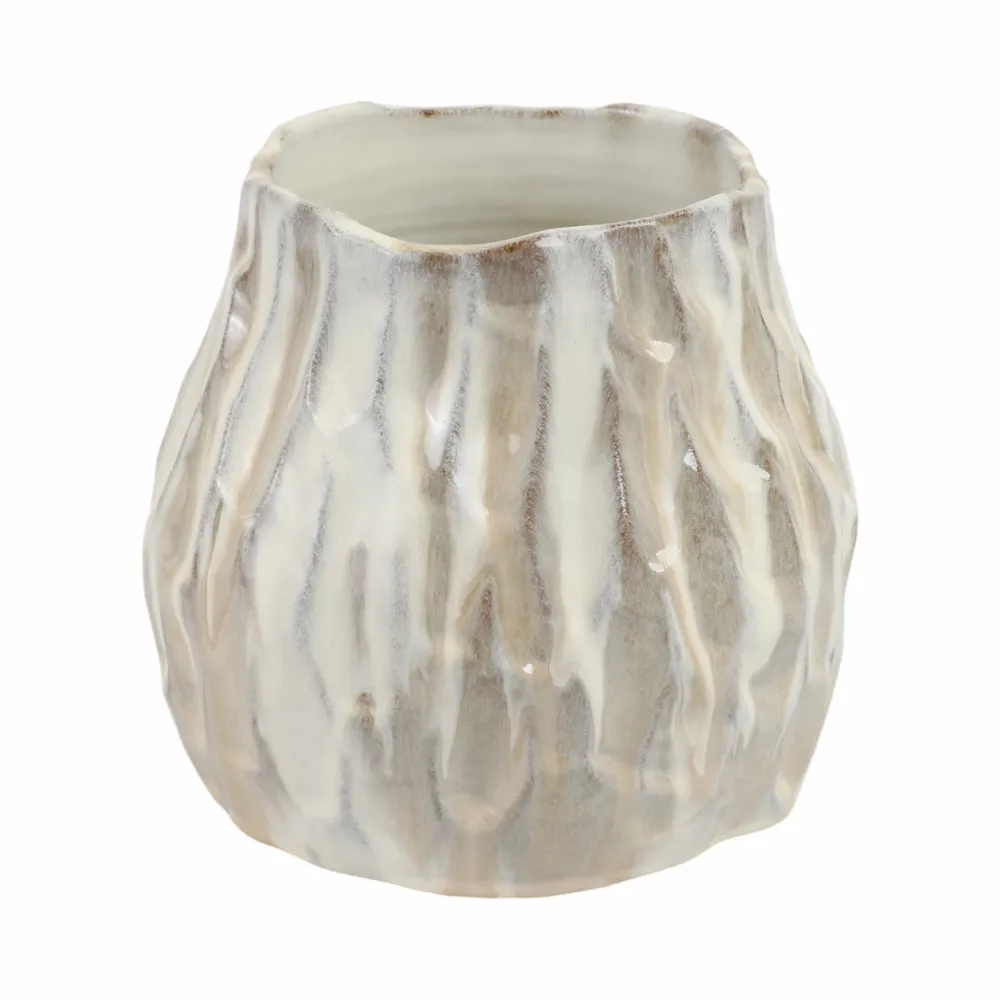CROSBYLEY CREAM VASE 8 (IN)