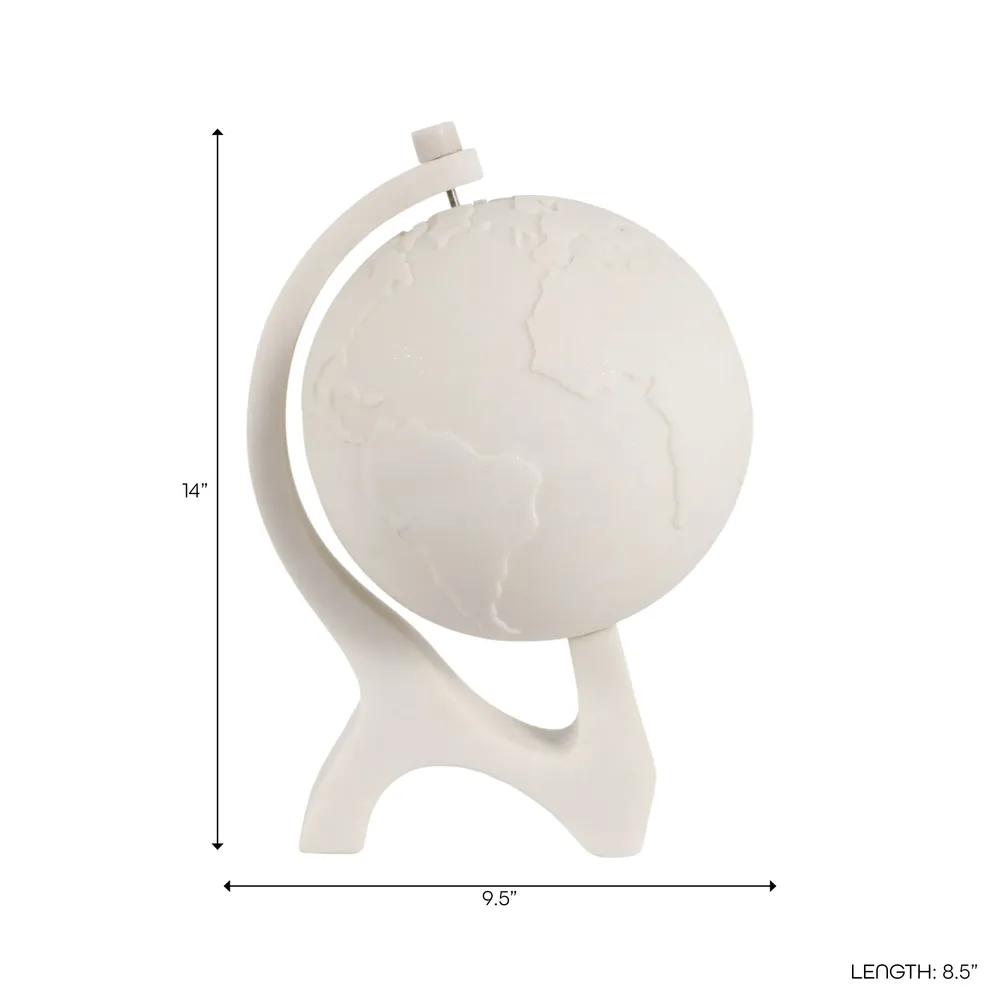 DALERIDGE WHITE GLOBE 14 (IN)