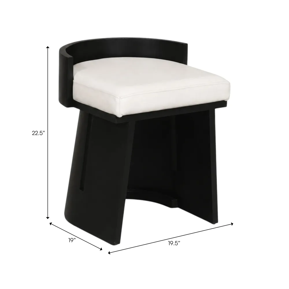 HARMONSIDE IVORY STOOL 21 (IN)