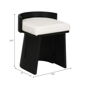 HARMONSIDE IVORY STOOL 21 (IN) 8