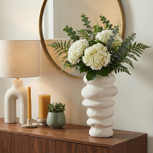 DUTTONMORE WHITE VASE 16 (IN) 2