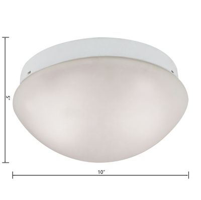 Elowen 10'' Wide 2-Light Flush Mount - White