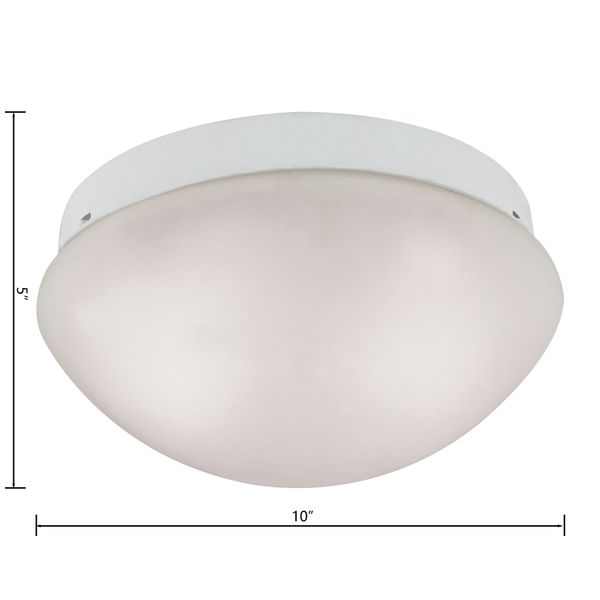 Elowen 10'' Wide 2-Light Flush Mount - White