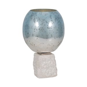BRAEHAM BLUE CANDLE HOLDER 13 (IN) 3