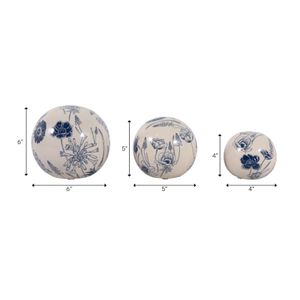 TESSWIND SET OF 3 BLUE ORBS 6 (IN) 10