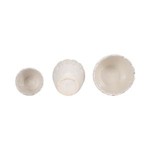 SLATERGATE SET OF 3 IVORY PLANTER 10 (IN) 6