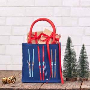 Nordic Ski Navy Reusable Itsy Bitsy Gift Bag 3