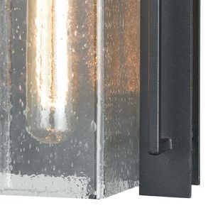 Overton 12'' High 1-Light Outdoor Sconce - Matte Black 3