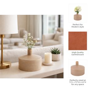 ROCKMILL BROWN VASE 7 (IN) 10