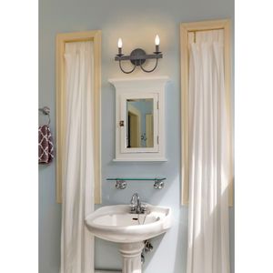 Williamson 14'' Wide 2-Light Vanity Light - Black 5