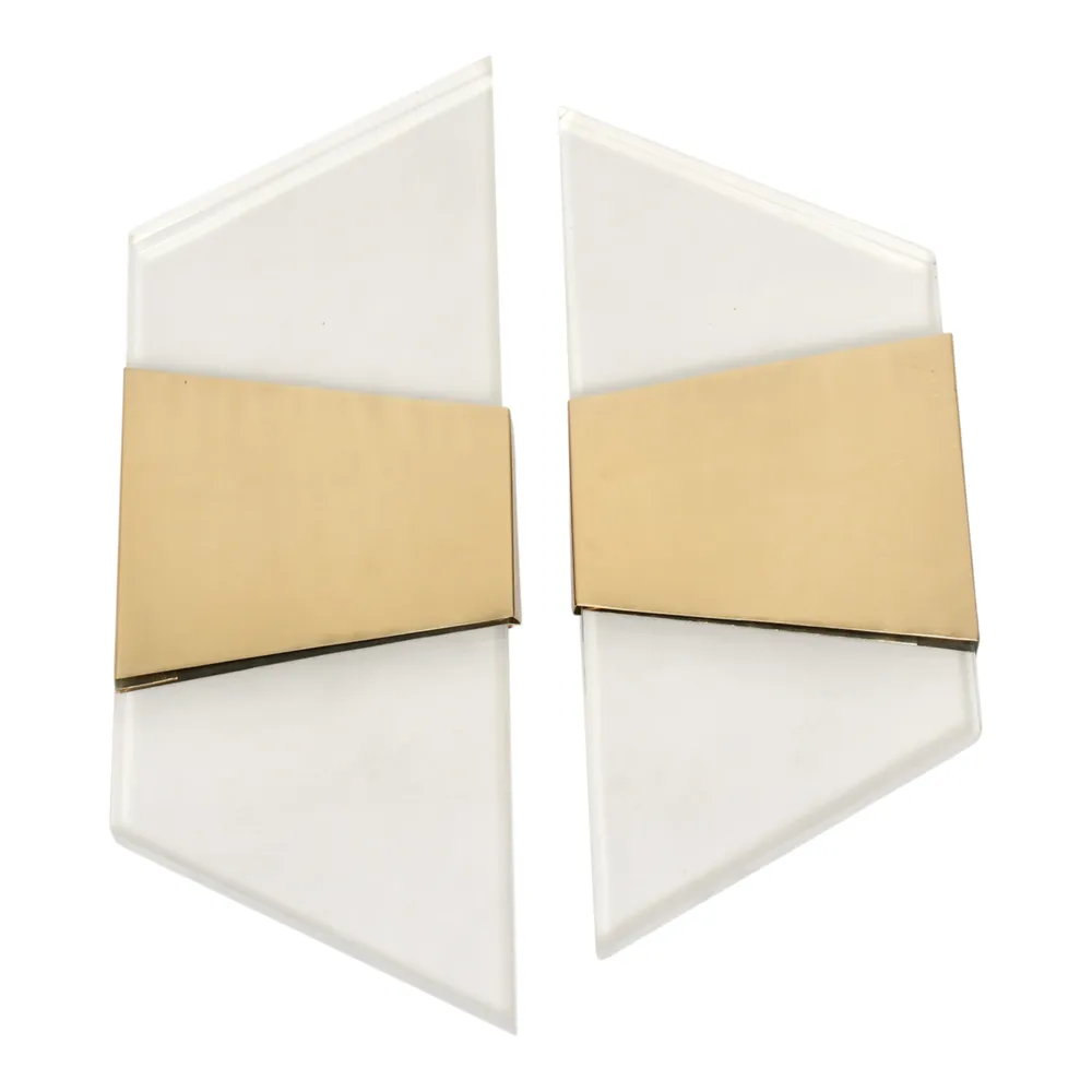 ELLENWIND SET OF 2 GOLD WALL SCULPTURES 16 (IN)