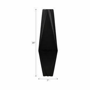 TARASIDE BLACK VASE 26 (IN) 9