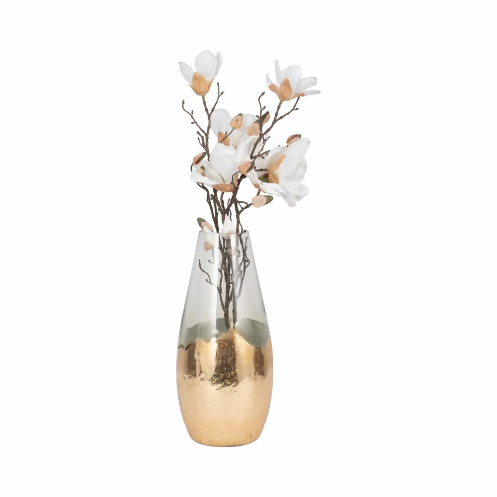 REEDMORE CLEAR GLASS VASE 15 (IN)