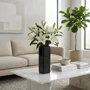 BECKHAVEN BLACK VASE 18 (IN) 2