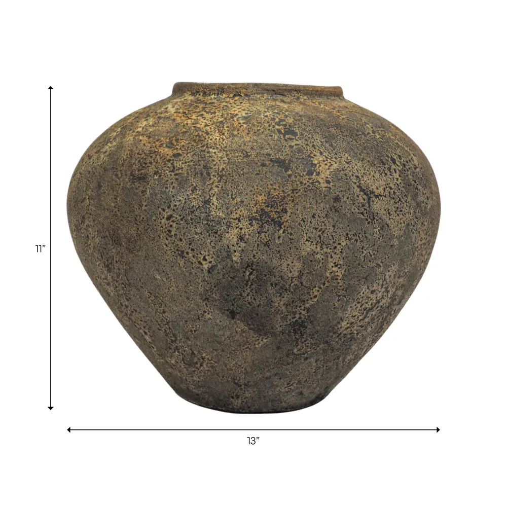 PALMERTON BROWN VASE 11 (IN)