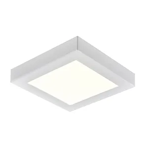 Titan 6'' Wide Integrated LED Down Light - Square White 1