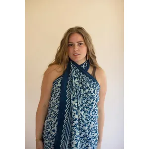 Set of 4 Mudblock-Printed Scarves 8