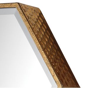 Hexagonal Wall Mirror - Set of 5 Gold 3