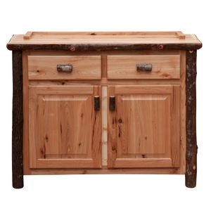 Hickory Log 48-inch Buffet & Hutch - Cinnamon 8
