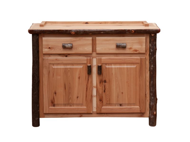 Hickory Log 48-inch Buffet & Hutch - Cinnamon 8