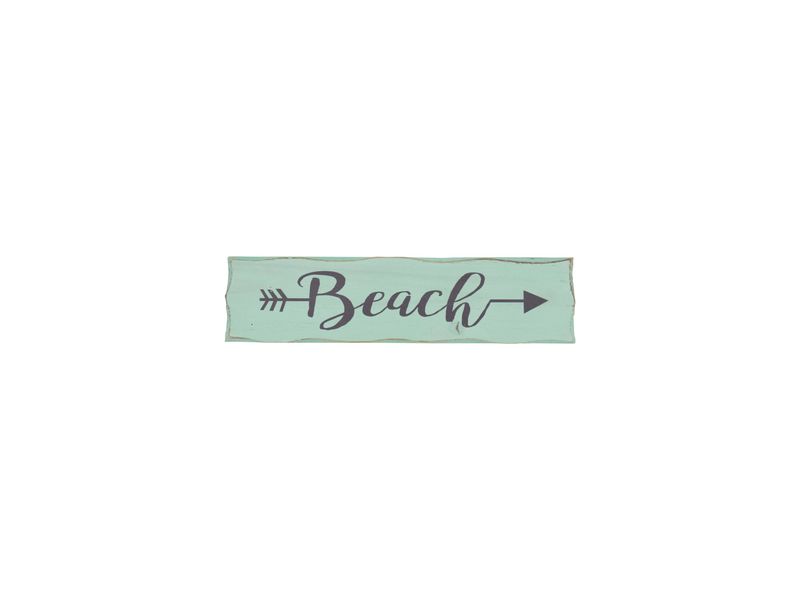 4.5" x 18.9" Beach Arrow Wooden Sign 1