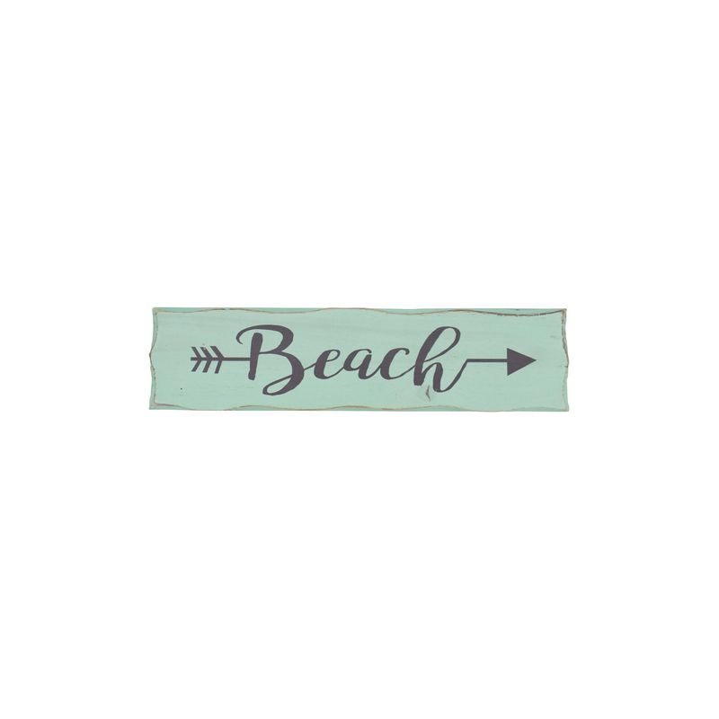 4.5" x 18.9" Beach Arrow Wooden Sign