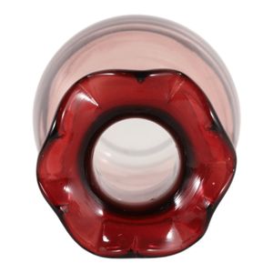 FOLEYWELL PINK GLASS VASE 7 (IN) 9