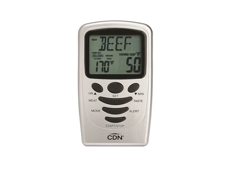 CDN Thermometer/Timer, Digital, Programmable Probe, Silver 3