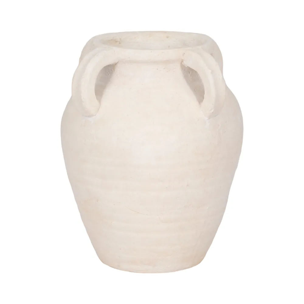 SKYELAKE WHITE VASE 10 (IN)