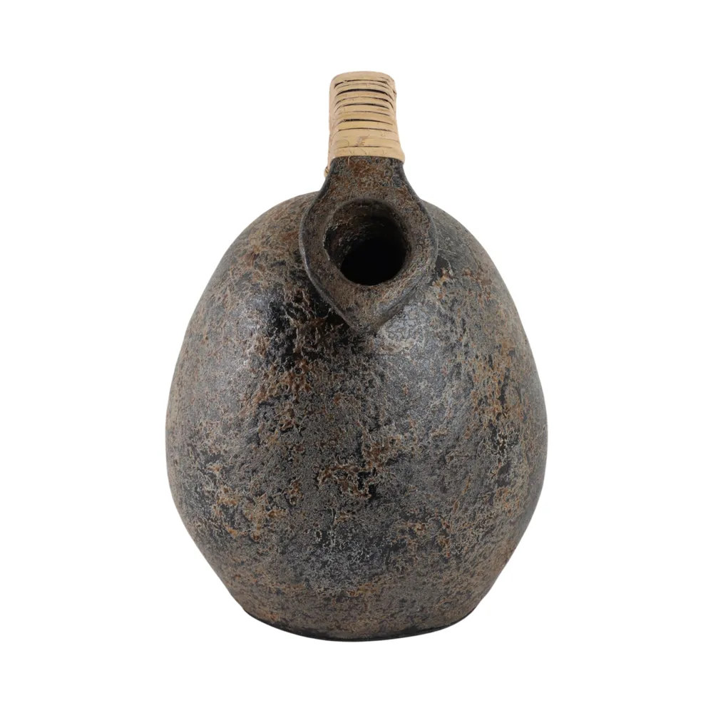 FINNCLIFF GRAY VASE 12 (IN)