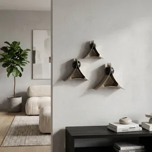 LANDONBROOK SET OF 3 SILVER WALL SCULPTURES 10 (IN) 8