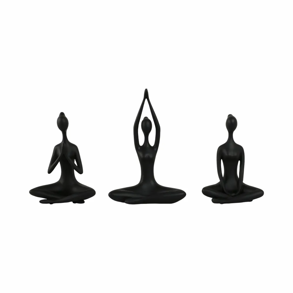 HUNTERHAM SET OF 3 BLACK DECOR 10 (IN)