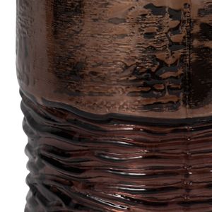 HAMDENWAY BRONZE GLASS VASE 14 (IN) 5
