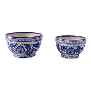 ROYBROOK SET OF 2 BLUE PLANTER 6 (IN) 1