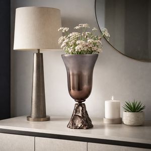 EVANDERCLIFF BRONZE GLASS VASE 15 (IN) 11